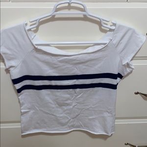 white two-striped brandy top